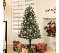 5ft Decorated Christmas Tree Artificial - with LED Lights Warm White 353 Tips