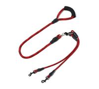 5FT Double Dog leads Coupler with Padded,No Tangle 360° Rotation Slip Leads For Medium Coupler for Walking 2 Dogs, Collar Traction Heavy Duty Training Leash for Medium Dogs Walking and Running