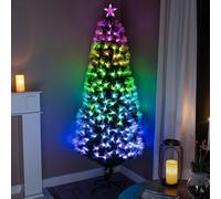 5Ft Green Fibre Optic Christmas Tree With Remote Control And Multi Coloured Fibre Optic Lights