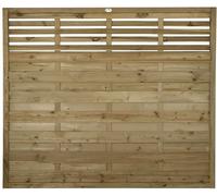 Forest 6' x 5' Kyoto Pressure Treated Decorative Fence Panel - 1.8m x 1.5m