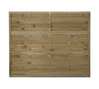 Forest Garden 4'11'' x 5'11'' (150 x 180cm) Pressure Treated Decorative Europa Plain Fence Panel