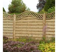 Forest Garden 4'11'' x 5'11'' (150 x 180cm) Pressure Treated Prague Fence Panel