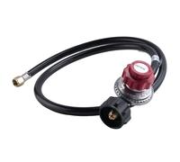 5FT High Pressure Propane Regulator Hose, 0-20PSI Adjustable Tank Regulator, QCC1 & 3/8In Female, Fit for Turkey