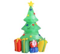 5ft Inflatable Christmas Tree Xmas Air Blown LED Lawn Yard Outdoor Ornaments