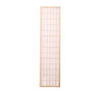 5Ft Japanese Style Folding Room Divider - Portable Freestanding Privacy Partition Wall for Office & Restaurant Use - 6PCS Natural Wood Design for Enhanced Aesthetics