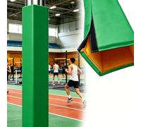 5ft Outdoor Square Basketball Pole Protector, Full Wrapped Impact Resistant Foam Bumper Pad, Durable Safety Guard for Square Post & Sports Court