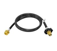 5FT POL to QCC Propane Adapter Hose 1lb to 20lb Converter Hose Propane Tank Adapter for Coleman Camp Stove, Buddy Heater to LP Cylinder POL Connection Camp Stove Weber Q RV Camper Tabletop Grill