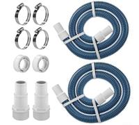 5ft Pool Hose Kit for Above Ground Pools 1 5 Inch Diameter with Leak Proof Design and Complete Accessory Set