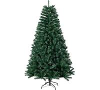5ft Premium Christmas Tree 600 Branch Tips Green Xmas Tree Bushy Artificial Christmas Tree Pine Tree with Metal Stand Easy to Assemble Realistic Spruce Branches Xmas Tree for Indoor and Outdoor, Green