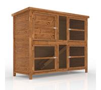 5Ft Sandhurst Double Rabbit & Guinea Pig Hutch