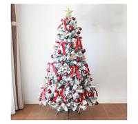 5ft Snow Flocked Christmas Tree Premium Hinged Artificial Christmas Tree for Home Office Holiday Decor(1.8m)