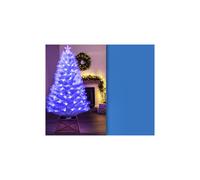 (5ft) The White Blue Ripple Effect Fibre Optic Tree (4ft to 7ft)