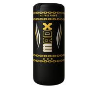 5ft Unfilled Free Fight Heavy Punch Bag, Black with Gold Design, Unfilled Boxing Equipment