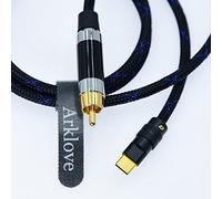 5ft USB c to coaxial Cable Male Type-c to Digital coaxial Audio Interface RCA Female Adapter Wire spdif for dac amp Sound Preamp Amplifier DSD64 dsd128 192K