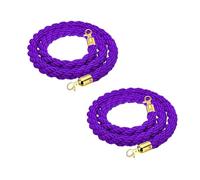 5ft Velvet Stanchion Rope with Hooks, 2 Pack - Red Carpet Barrier Cord for Event Decoration, Perfect for Weddings, Parties, VIP Events, and Red Carpet Affairs