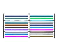 5ft WallMounted Fabric Roll Sto Rack Adjustable nizer for Vinyl Leather Car WrCommercial Textile Display Holder with Hanging Rod for Easy Access