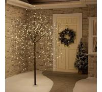 (5ft, Warm White) Weeping Willow Tree Warm/Ice LED's In/Outdoor Tree
