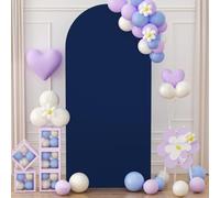 5ft Wedding Arch Cover Navy Blue Double Sided Arch Backdrop Spandex Fitted Arched Cover Backdrop Fabric Balloon Arches Covers Chiara Wall Covers for Happy Birthday Bridal Shower Banquet Ceremony
