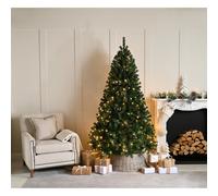 5ft Wentworth Fir Christmas Tree Artificial - with LED Lights Warm White 480 Tips
