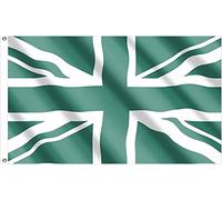 5ft x 3ft Great Britain Union Jack UK Green National Flag Sporting Events Pub BBQ Decorations For Rugby Football Sports World Cup 2023 Banner Fan Support Table Cover
