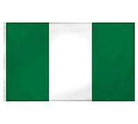 SHATCHI 5ft x 3ft National Flags Events Pub BBQ Decorations for Rugby Cricket Football Sports 2023 World Cup Banner Fan Support Table Cover, Polyester, Nigeria