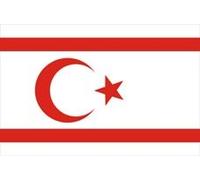 5ft x 3ft North Cyprus Cypriot Material Flag