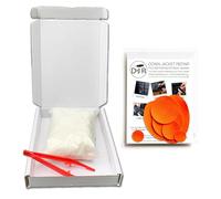 5g 100% Pure Goose Down (Humanely & Ethically Sourced) Bundled with Down Jacket Repair Patch Kit (7 Self-Adhesive, Tear-Resistant & Waterproof Patches) & Insertion Tweezers (Orange)