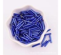 5g 2.5 * 15mm Long Czech Bugle Tube Glass Beads 8/0 Loose Spacer Seedbeads for Needlework Jewelry Making DIY Sewing Accessories-007-5g 35pcs