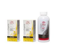 (5G + 5G+Developer (Vol. 20) 3.6oz) Wella Color Charm Haircolor 5G Light Golden Brown