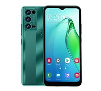 5G Android Smartphone Unlocked&SIM Free, 6.5inch HD Water Drop Screen Mobile Phone, 6GB+128GB Dual Card Dual Standby Cellphone, 12MP+16MP, 5000mAh Battery, Back Fingerprint, Face unlock(Green)
