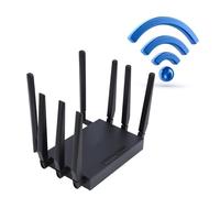 5G CPE Router, 5G 1000Mbps LAN Network Router, Gigabit Ethernet Dual Band 2.4G 5.8G Cellular Router Repeater Bridge with SIM Card Slot, 8 Antennas, Up to 20 Users, for Middle East Asia (UK)