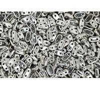 5g CzechMates Bar Beads Silver Two Hole 6x3x2mm Unique Beading Supplies Jewellery Making Czech Republic