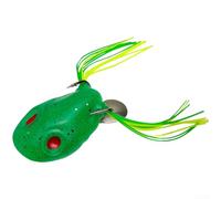 5g Floating Frog Lure with Realistic Squid Head Profile Soft Silicone Material Hollow Concave Mouth and Double Hook System for Bass Fishing (C)