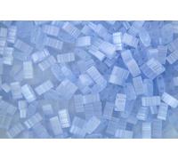 5g Miyuki Half Tila Japanese Glass Beads 5x2.3mm 92562 Silk Pale Blue Square Two Hole Unique Beading Supplies Jewellery Making Japan