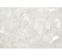 5g Miyuki Half Tila Japanese Glass Beads 5x2.3mm 937 Crystal Frosted Mist Square Two Hole Unique Beading Supplies Jewellery Making Japan
