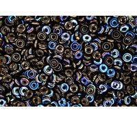 5g O Bead Czech Seed Beads 1x3.8mm Blue Iris Jet Unique High Quality Shape Beading Supplies Jewelry Making Czech Republic