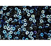 5g O Bead Czech Seed Beads 1x3.8mm Jet AB Unique High Quality Shape Beading Supplies Jewelry Making Czech Republic