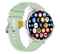 5G smart watch with SIM card, smart watch Bluetooth calling, 1.96-inch HD touch screen, dual system independent GPS fitness tracker, heart rate monitor, women's health and sleep tracker