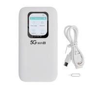 5G WiFi 6 Mobile Hotspot, with Nano SIM Card Slot Connects Up To 16 Devices 2.01in Touch Screen, Portable WiFi Device for Travel, Pocket Hotspot