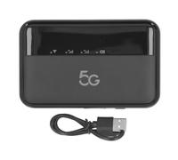 5G WiFi6 Mobile Hotspot Ultra Fast Portable Router with 10000mAh Battery for Travel Business Black 5.3x3.1x0.6in