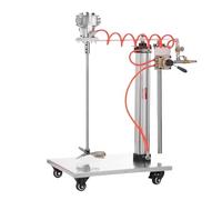5Gallon Paint Mixer Machine, 1/8HP Pneumatic Paint Mixer Paint Mixer Machine, Ink Coating Mixing Tool, Automatic Lifting Air Agitator