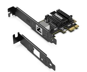 5Gb PCIe Network Card, YuanLey 5G Base-T PCI Express Ethernet Adapter with RTL8126, Support WOL, 5G/2.5G/1G/100Mbps NIC Card RJ45 Port for PC Windows/Linux OS