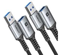 5Gbps USB 3.0 Extension Cable, [2Pack 3M] USB Extender, USB A Male to Female Cord, Braided High Data Transfer Compatible with Xbox, Hard Drive, Webcam, USB Keyboard, Mouse, Flash Drive, Oculus VR