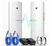 5GHz Wireless Bridge - 2 Units Bridge Kit Pre-Configured - Long Range High Gain P2P 3Km( 2Pack )