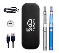 5GVAPE 2 PCS eGo Evod CE4 Electronic Cigarette Starter Kit Vape Pen for E-Liquid, USB Rechargeable Battery E-Shisha, 1.6ml atomizer(Empty),510 Thread E-Cigarette,No E Liquid