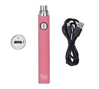 5GVAPE EGO EVOD USB Electronic Cigarette Battery,Pink Color,USB Rechargeable Long Lasting 650mAh,510 Thread Hookah E Shisha VapeE E-Cig Battery for CE4 Tank atomizer,No E Liquid