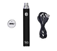 5GVAPE EVOD EGO Electronic Cigarette, USB Rechargeable 650mAh Long Lasting Vape Battery, 510 Thread E-Shisha Hookah Vape Battery for CE4 Tank Atomizer, No E Liquid (Black)