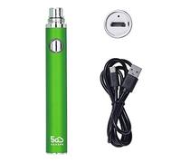 5GVAPE EVOD EGO Electronic Cigarette, USB Rechargeable 650mAh Long Lasting Vape Battery, 510 Thread E-Shisha Hookah Vape Battery for CE4 Tank Atomizer, No E Liquid (Green)