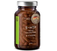 5HTP 100mg Plus Vitamin B6 Complex - 5 HTP Extra Strength from Griffonia Seed Extract - Mood, Sleep, Stress Support - 4 Months Supply - 120 Nootropic Capsules - Vegan - GMO-Free - Made in Germany
