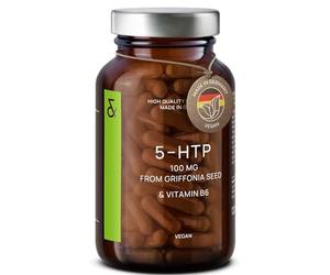 5HTP 100mg Plus Vitamin B6 Complex - 5 HTP Extra Strength from Griffonia Seed Extract - Mood, Sleep, Stress Support - 4 Months Supply - 120 Nootropic Capsules - Vegan - GMO-Free - Made in Germany